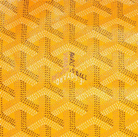 yellow goyard print|goyard colors.